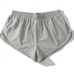Best OUKU Men's Shorts Summer Shorts Casual Shorts Pocket Elastic Waist Plain Comfort Breathable Short Casual Daily Classic Casual Black Light Grey
