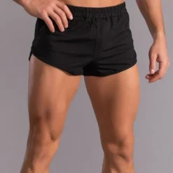 Best OUKU Men's Shorts Summer Shorts Casual Shorts Pocket Elastic Waist Plain Comfort Breathable Short Casual Daily Classic Casual Black Light Grey