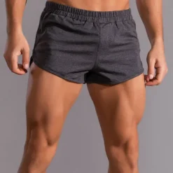 Best OUKU Men's Shorts Summer Shorts Casual Shorts Pocket Elastic Waist Plain Comfort Breathable Short Casual Daily Classic Casual Black Light Grey