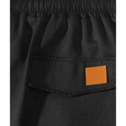 Clearance OUKU Men's Shorts Summer Shorts Casual Shorts Pocket Drawstring Elastic Waist Plain Comfort Breathable Short Outdoor Vacation Sport Casual Black Royal Blue