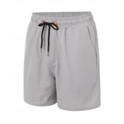 Sale OUKU Men's Shorts Summer Shorts Casual Shorts Pocket Drawstring Elastic Waist Plain Comfort Breathable Short Outdoor Vacation Sport Casual Black Navy Blue Micro-elastic