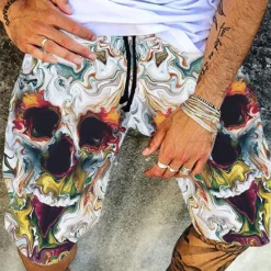 Outlet OUKU Men's Shorts Summer Shorts Beach Shorts Casual Shorts Drawstring Elastic Waist Graphic Comfort Breathable Knee Length Outdoor Holiday Going out Streetwear Hawaiian 1 2