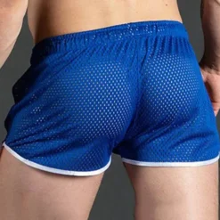 Best OUKU Men's Shorts Sunday Shorts Sports Going out Weekend Running Casual Drawstring Elastic Waist Striped Knee Length Gymnatics Activewear Black White Micro-elastic
