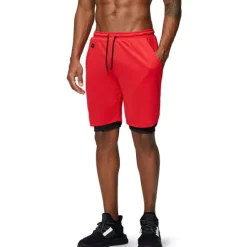 Outlet OUKU Men's Shorts Sunday Shorts Sports Going out Weekend Running Casual Drawstring Elastic Waist Plain Knee Length Gymnatics Activewear Black White Micro-elastic