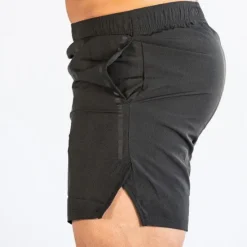 Hot OUKU Men's Shorts Sunday Shorts Sports Going out Weekend Running Casual Elastic Waist Plain Knee Length Gymnatics Activewear Black Light Grey Micro-elastic