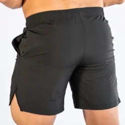 Hot OUKU Men's Shorts Sunday Shorts Sports Going out Weekend Running Casual Elastic Waist Plain Knee Length Gymnatics Activewear Black Light Grey Micro-elastic