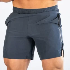 Hot OUKU Men's Shorts Sunday Shorts Sports Going out Weekend Running Casual Elastic Waist Plain Knee Length Gymnatics Activewear Black Light Grey Micro-elastic