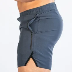 Hot OUKU Men's Shorts Sunday Shorts Sports Going out Weekend Running Casual Elastic Waist Plain Knee Length Gymnatics Activewear Black Light Grey Micro-elastic