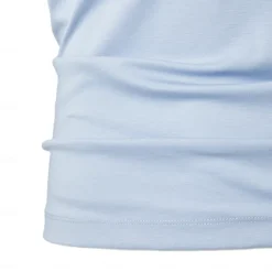 Discount OUKU Men's Silk Cotton Blend Antibacterial UV Protection T Shirt Crew Neck School Training Short Sleeve Crewneck Clothing Apparel Knitwear Vacation Vintage Neutral