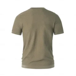 Clearance OUKU Men's Silk Linen Cotton Crew Neck Knit T Shirt School Training Twisted Clothing Apparel Knitwear Vacation Vintage Neutral