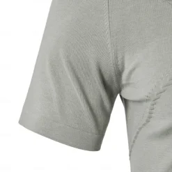 Best OUKU Men's Silk Linen Cotton T Shirt Line Texture Crew Neck School Short Sleeve Crewneck Clothing Apparel Knitwear Vacation Vintage Neutral