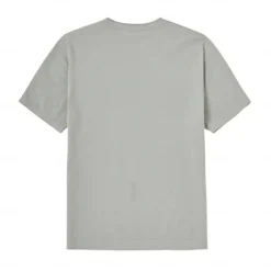 Best OUKU Men's Silk Linen Cotton T Shirt Line Texture Crew Neck School Short Sleeve Crewneck Clothing Apparel Knitwear Vacation Vintage Neutral