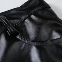 Online OUKU Men's Skinny Trousers Casual Pants Solid Color Comfort Breathable Full Length Daily Going out Streetwear Fashion Stylish Black White Micro-elastic