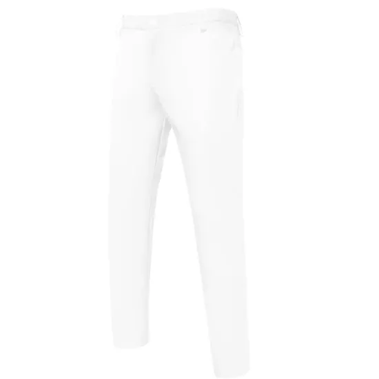 Online OUKU Men's Skinny Trousers Casual Pants Solid Color Comfort Breathable Full Length Daily Going out Streetwear Fashion Stylish Black White Micro-elastic