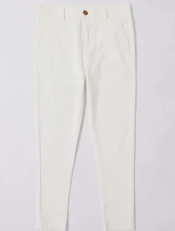 Sale OUKU Men's Skinny Trousers Chinos Chino Pants Casual Pants Pocket Plain Comfort Soft Full Length Outdoor Daily Going out Fashion Streetwear Black White Micro-elastic