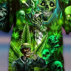 Sale OUKU Men's Skull Halloween Costumes Shirt Button Up Shirt Short Sleeve Fashion Designer Casual Casual Daily Beach Spring & Summer Turndown 3D Button-Down Yellow Blue Purple Green