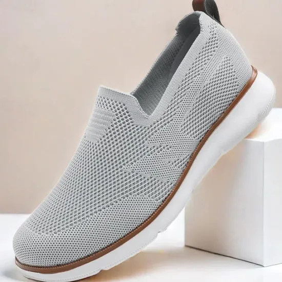 Best OUKU Men's Slip-On Knit Sneakers, Breathable Mesh Upper with Comfortable Fit, Casual Lightweight Shoes for Everyday and Outdoor Activities