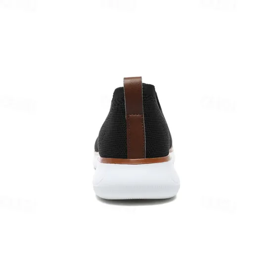 Best OUKU Men's Slip-On Knit Sneakers, Breathable Mesh Upper with Comfortable Fit, Casual Lightweight Shoes for Everyday and Outdoor Activities