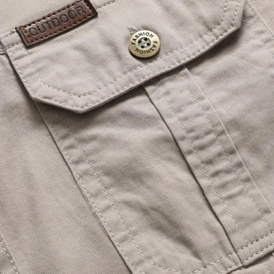 Outlet OUKU Men's Smile Face Work Shirt Western Shirt Cargo Shirt Short Sleeve Casual Tactical Going out Summer Spring Autumn Turndown Buttons Print Black Green Dark Blue Beige Gray