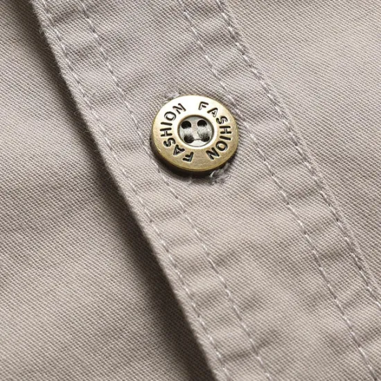 Outlet OUKU Men's Smile Face Work Shirt Western Shirt Cargo Shirt Short Sleeve Casual Tactical Going out Summer Spring Autumn Turndown Buttons Print Black Green Dark Blue Beige Gray