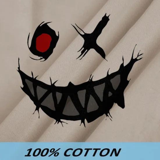 Outlet OUKU Men's Smile Face Work Shirt Western Shirt Cargo Shirt Short Sleeve Casual Tactical Going out Summer Spring Autumn Turndown Buttons Print Black Green Dark Blue Beige Gray