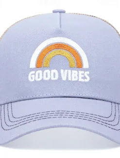 Online OUKU Men's Snapback Hat Baseball Cap Sun Hat Trucker Hat Mesh Cap Blue 100% Cotton Embroidered Mesh Back Fashion Casual Street Daily Letter Adjustable Sunscreen Breathable Black