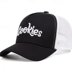 Outlet OUKU Men's Snapback Hat Baseball Cap Sun Hat Trucker Hat Mesh Cap Black White Cotton Mesh Embroidered Mesh Back Fashion Casual Street Daily Letter Adjustable Sunscreen Breathable