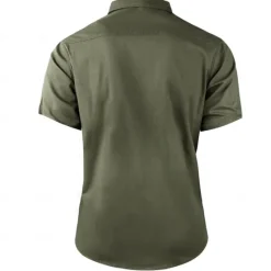 Best OUKU Men's Solid Color Work Shirt Western Shirt Cargo Shirt Short Sleeve Casual Tactical Vacation Daily Going out Summer Turndown Lapel Pocket Army Green off-white Khaki Dark Blue