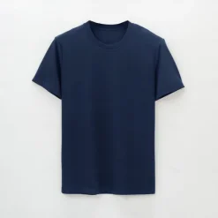 New OUKU Men's Sorona Cotton T Shirt Solid Color Crew Neck School Training Short Sleeve Crewneck Clothing Apparel Sports Neutral Daily Sports & Outdoors