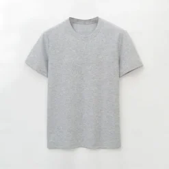 New OUKU Men's Sorona Cotton T Shirt Solid Color Crew Neck School Training Short Sleeve Crewneck Clothing Apparel Sports Neutral Daily Sports & Outdoors