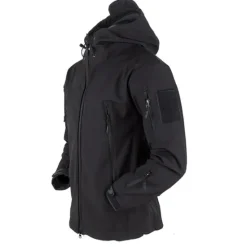 Best OUKU Men's Special Ops Military Tactical Soft Shell Jacket Coat Hunting Fleece Hooded Coat Outdoor Thermal Warm Waterproof Windproof Fleece Lined Lightweight Winter Trench Coat Top Camping Fishing