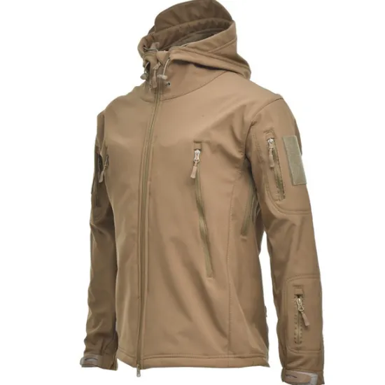 Best OUKU Men's Special Ops Military Tactical Soft Shell Jacket Coat Hunting Fleece Hooded Coat Outdoor Thermal Warm Waterproof Windproof Fleece Lined Lightweight Winter Trench Coat Top Camping Fishing