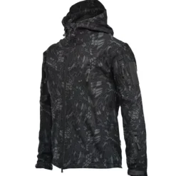 Best OUKU Men's Special Ops Military Tactical Soft Shell Jacket Coat Hunting Fleece Hooded Coat Outdoor Thermal Warm Waterproof Windproof Fleece Lined Lightweight Winter Trench Coat Top Camping Fishing