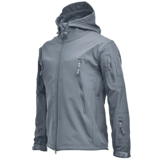 Best OUKU Men's Special Ops Military Tactical Soft Shell Jacket Coat Hunting Fleece Hooded Coat Outdoor Thermal Warm Waterproof Windproof Fleece Lined Lightweight Winter Trench Coat Top Camping Fishing