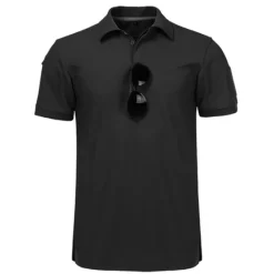 Online OUKU Men's Sport Polo Golf Shirt Casual Holiday Lapel Short Sleeve Fashion Basic Plain Classic Summer Regular Fit Black Army Green khaki Grey Sport Polo