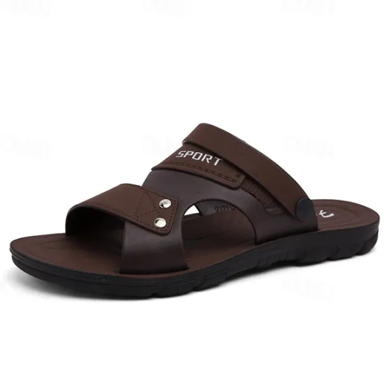 Online OUKU Men's Sport Sandals with Adjustable Straps, Comfortable Outdoor Footwear for Beach, Hiking, and Casual Wear