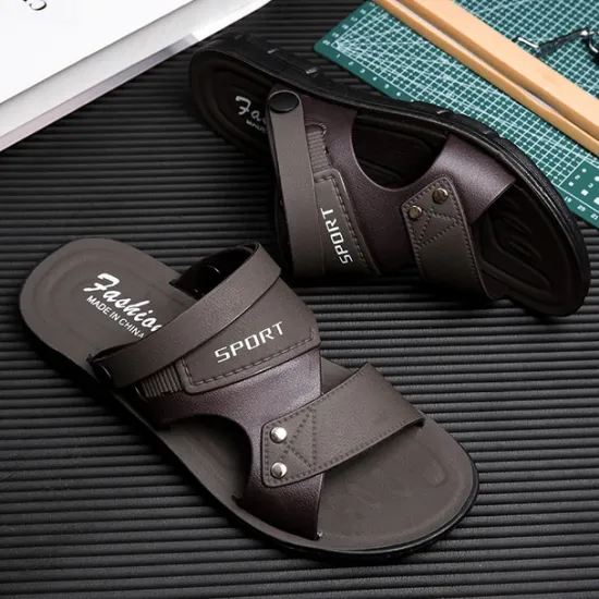 Online OUKU Men's Sport Sandals with Adjustable Straps, Comfortable Outdoor Footwear for Beach, Hiking, and Casual Wear