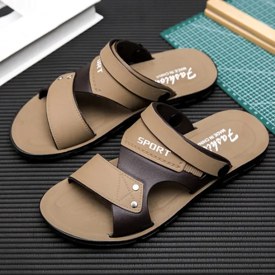 Online OUKU Men's Sport Sandals with Adjustable Straps, Comfortable Outdoor Footwear for Beach, Hiking, and Casual Wear