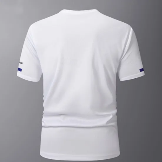 Discount OUKU Men's Sport T Shirt Quick Dry Tee Crew Neck Summer Solid Color Plain Short Sleeves Sports & Outdoors Casual Basic Fitness Casual Daily Dark Grey White Black Top Tee for Men