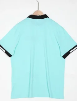 Online OUKU Men's Sports Polo Shirts Golf Shirt Casual Ribbed Polo Collar Short Sleeve Fashion Basic Solid Color Patchwork Summer Regular Fit Black White Red Blue Green Sports Polo Shirts