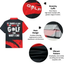 Best OUKU Men's Striped Sports Polo Shirts Golf Shirt Short Sleeve Polo Shirts Collared Shirts Casual Sportswear Vacation Wear Buttons 3D Print Yellow Red Royal Blue