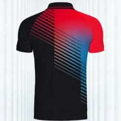 Hot OUKU Men's Striped Sports Polo Shirts Golf Shirt Short Sleeve Polo Shirts Colla Shirts Casual Sportswear Vacation Wear Buttons 3D Print Summer Spring Red