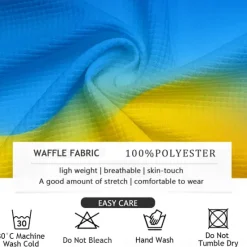 Clearance OUKU Men's Striped Waffle Polo Shirts Golf Shirt Short Sleeve Polo Shirts Collared Shirts Casual Beach Wear Vacation Wear Party Outfits Buttons 3D Print Summer Spring Yellow Orange