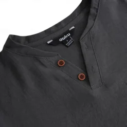 Clearance OUKU Men's Summer Shirt Casual Shirt Beach Shirt T shirt Tee Henley Shirt Plain V Neck Casual Daily Short Sleeve Clothing Apparel Fashion Comfortable