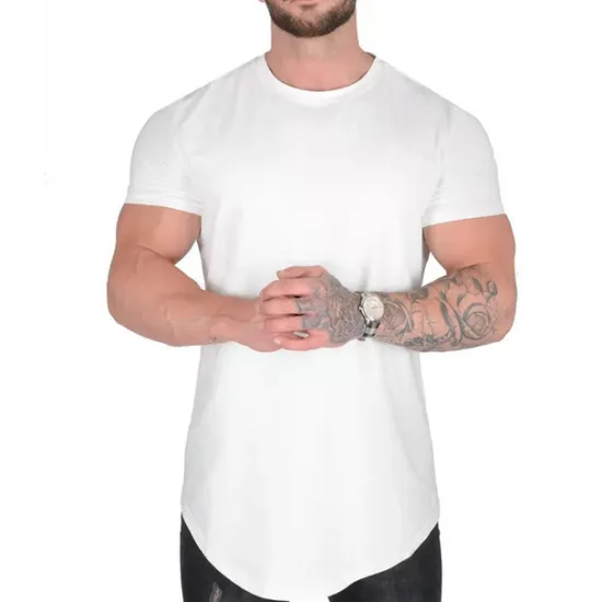 OUKU Men's Summer Shirt T shirt Tee Crew Neck Short Sleeve Sports & Outdoor Vacation Going out Casual Daily Soft Plain Black White Activewear Fashion Sport
