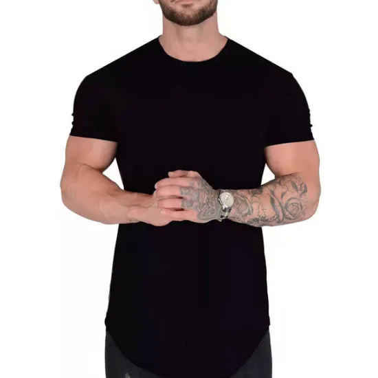 OUKU Men's Summer Shirt T shirt Tee Crew Neck Short Sleeve Sports & Outdoor Vacation Going out Casual Daily Soft Plain Black White Activewear Fashion Sport