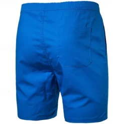 Outlet OUKU Men's Summer Shorts Casual Shorts Pocket Elastic Waist Plain Comfort Short Party Work Daily Fashion Classic Style ArmyGreen Grass Green Micro-elastic