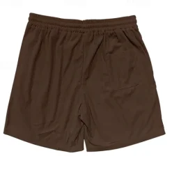 Hot OUKU Men's Summer Shorts Casual Shorts Corduroy Shorts Pocket Drawstring Elastic Waist Plain Comfort Knee Length Outdoor Daily Fashion Classic Style Black Yellow Micro-elastic