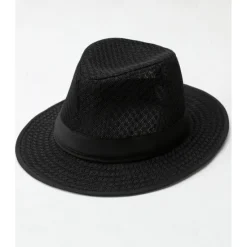 Clearance OUKU Men's Sun Hat Soaker Hat Safari Hat Gambler Hat Beach Hat Black khaki Polyester Travel Beach Outdoor Vacation Plain Sunscreen