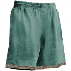 OUKU Men's Sun Kokopelli Board Shorts Swim Shorts Swim Trunks Mid Waist Hawaiian Ethnic Style Casual Holiday Beach Drawstring with Mesh lining Elastic Waist Designer Clothing Apparel